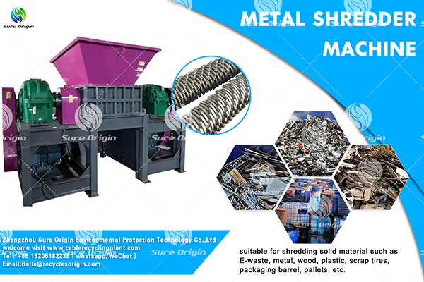 インドのクライアントに納入された金属シュレッダーマシン
